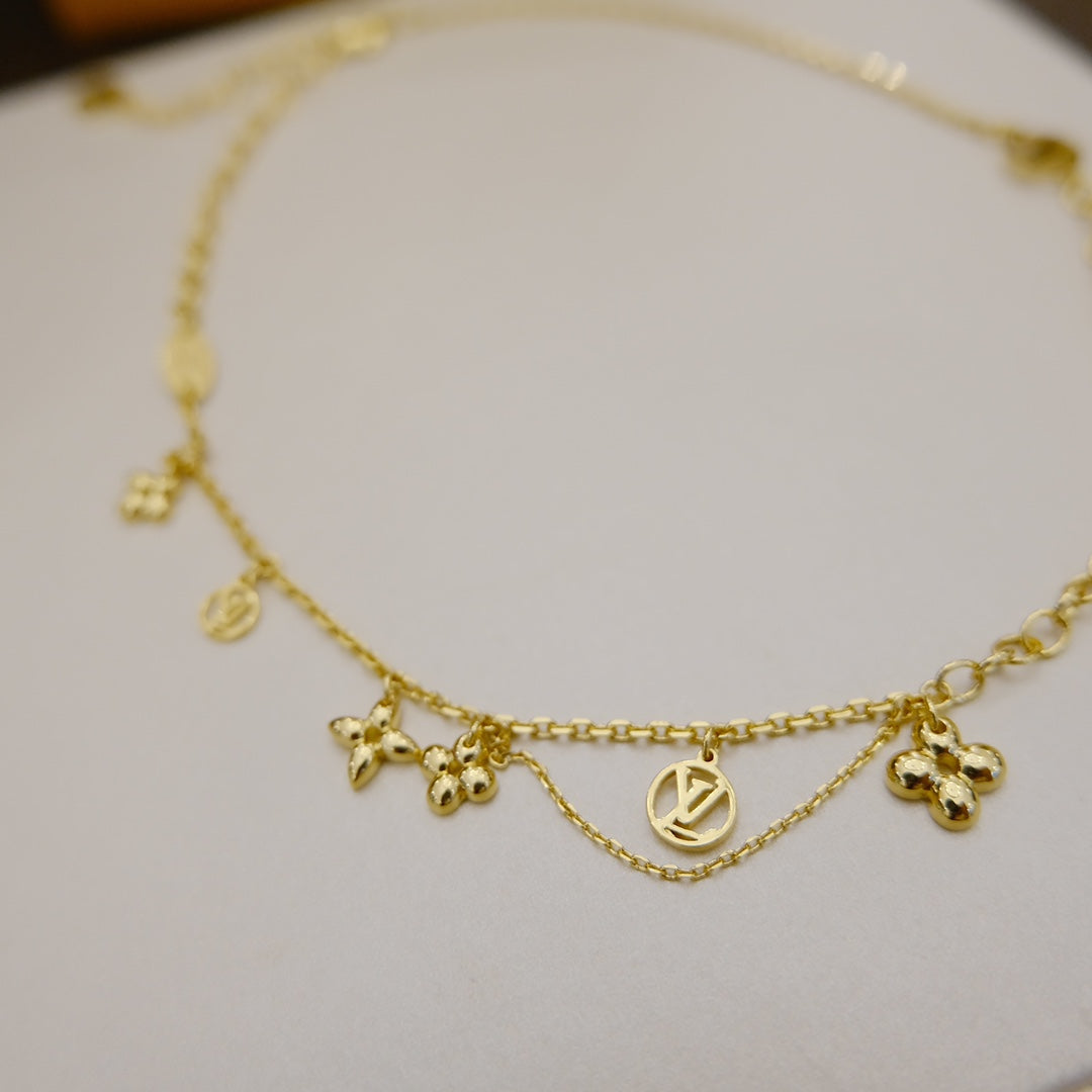 [Noble Aura jewelry]BLOOMING SUPPLE NECKLACE BRASS