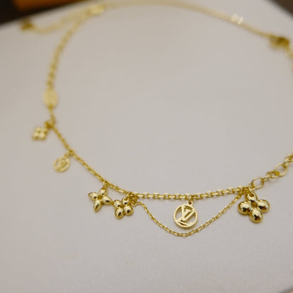 [Noble Aura jewelry]BLOOMING SUPPLE NECKLACE BRASS
