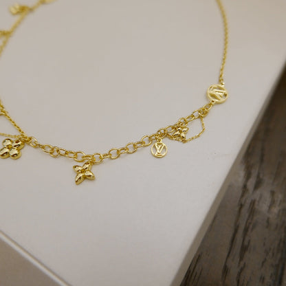 [Noble Aura jewelry]BLOOMING SUPPLE NECKLACE BRASS