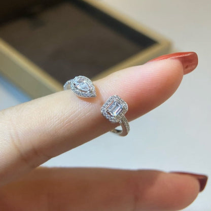 [Noble Aura jewelry]MY TWIN TOI & MOI SILVER DIAMOND RING