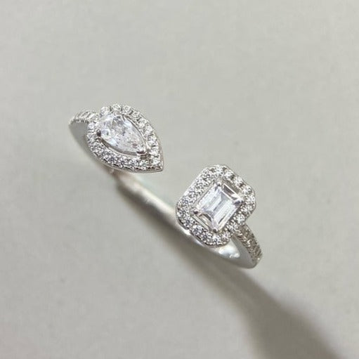 [Noble Aura jewelry]MY TWIN TOI & MOI SILVER DIAMOND RING