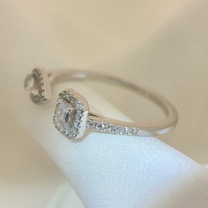 [Noble Aura jewelry]MY TWIN TOI & MOI SILVER DIAMOND RING
