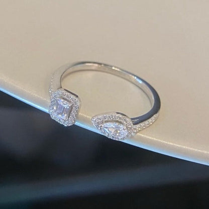 [Noble Aura jewelry]MY TWIN TOI & MOI SILVER DIAMOND RING
