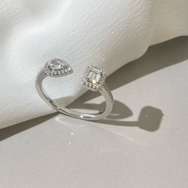 [Noble Aura jewelry]MY TWIN TOI & MOI SILVER DIAMOND RING