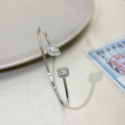[Noble Aura jewelry]JONC FLEX MY TWIN TOI & MOI SILVER DIAMOND BRACELET