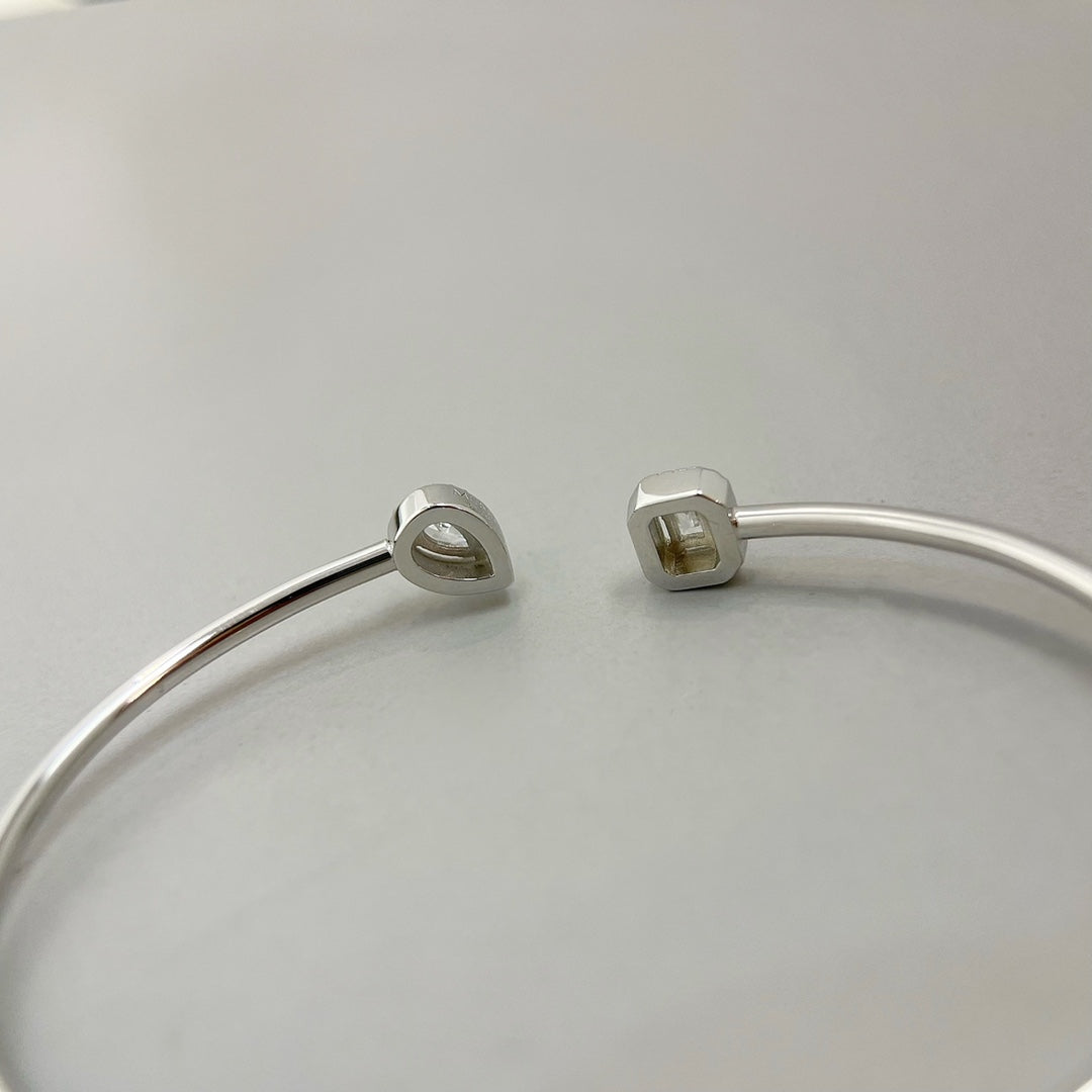 [Noble Aura jewelry]JONC FLEX MY TWIN TOI & MOI SILVER DIAMOND BRACELET