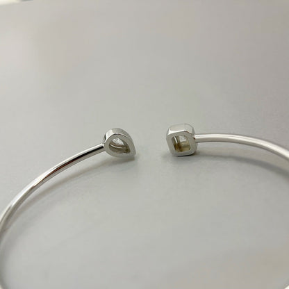 [Noble Aura jewelry]JONC FLEX MY TWIN TOI & MOI SILVER DIAMOND BRACELET