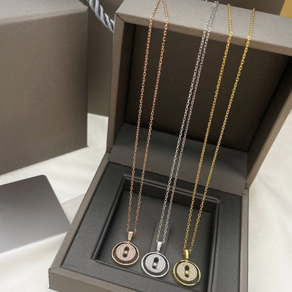 [Noble Aura jewelry]LUCKY MOVER PM PAVED NECKLACE
