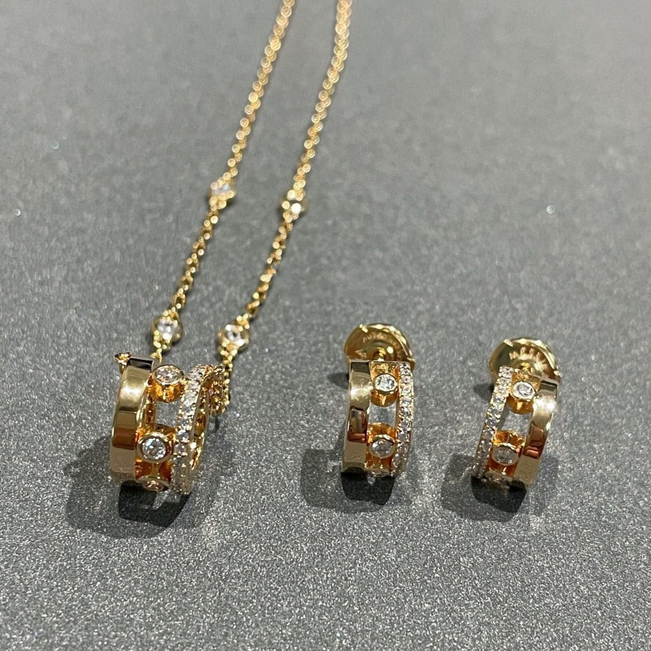 [Noble Aura jewelry]CHAIN MOVE ROMANE PEDAND NECKLACE