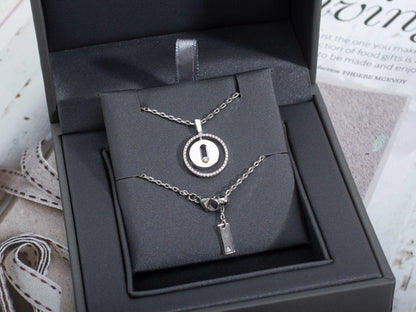[Noble Aura jewelry]LUCKY MOVE PM NECKLACE SILVER DIAMOND