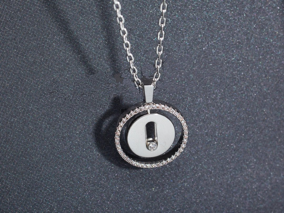 [Noble Aura jewelry]LUCKY MOVE PM NECKLACE SILVER DIAMOND
