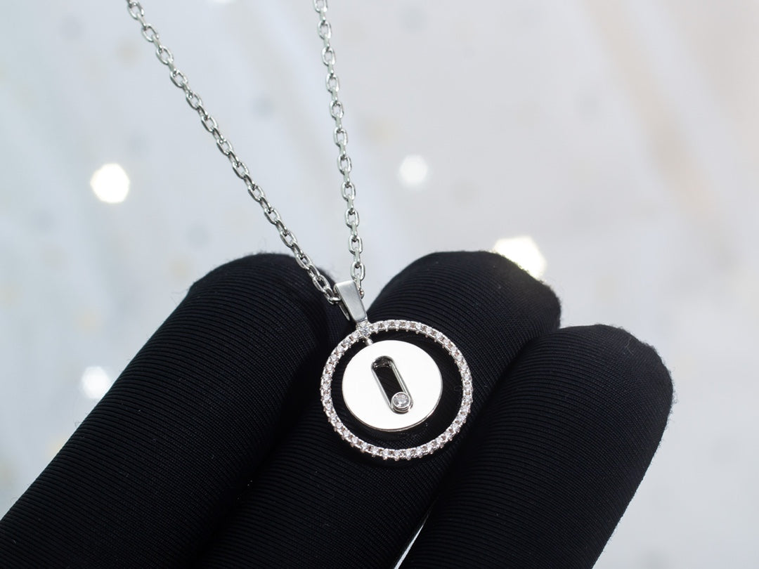 [Noble Aura jewelry]LUCKY MOVE PM NECKLACE SILVER DIAMOND