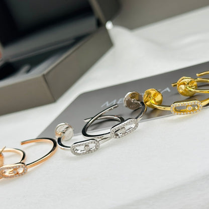 [Noble Aura jewelry]CREOLES MOVE UNO PM DIAMOND EARRINGS