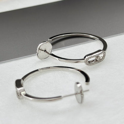 [Noble Aura jewelry]CREOLES MOVE UNO PM DIAMOND EARRINGS