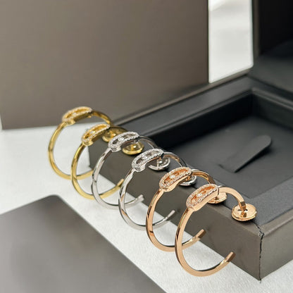 [Noble Aura jewelry]CREOLES MOVE UNO PM DIAMOND EARRINGS