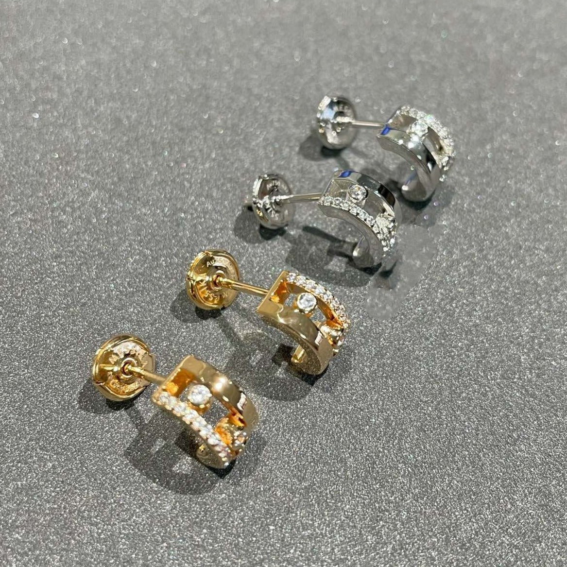 [Noble Aura jewelry]MOVE ROMANE EARRINGS DIAMOND