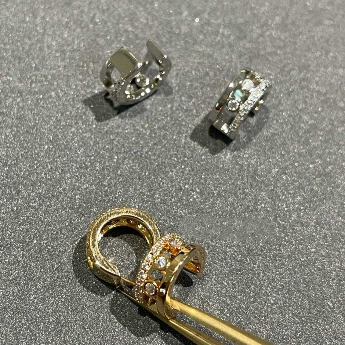 [Noble Aura jewelry]MOVE ROMANE EARRINGS DIAMOND