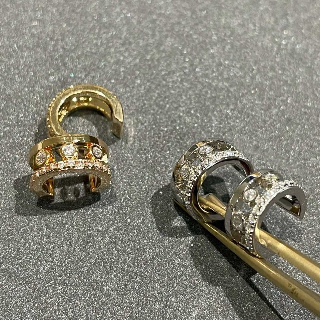 [Noble Aura jewelry]MOVE ROMANE EARRINGS DIAMOND