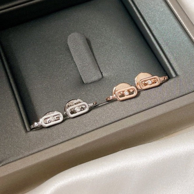 [Noble Aura jewelry]CREOLES MOVE UNO MINI 1 DIAMOND EARRINGS