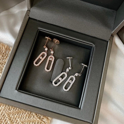 [Noble Aura jewelry]DORMEUSES MOVE UNO DIAMOND EARRINGS