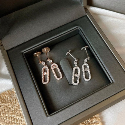 [Noble Aura jewelry]DORMEUSES MOVE UNO DIAMOND EARRINGS