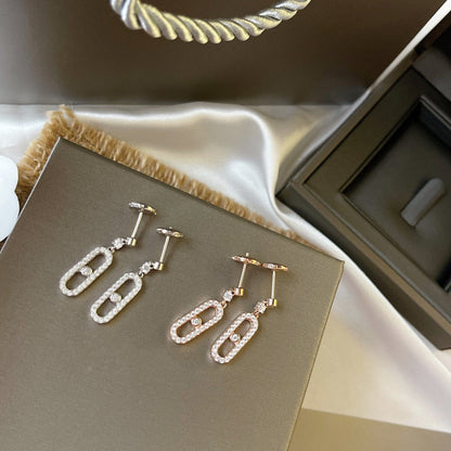 [Noble Aura jewelry]DORMEUSES MOVE UNO DIAMOND EARRINGS
