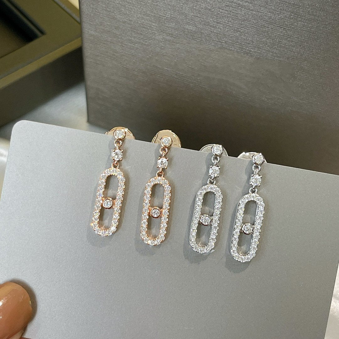 [Noble Aura jewelry]DORMEUSES MOVE UNO DIAMOND EARRINGS