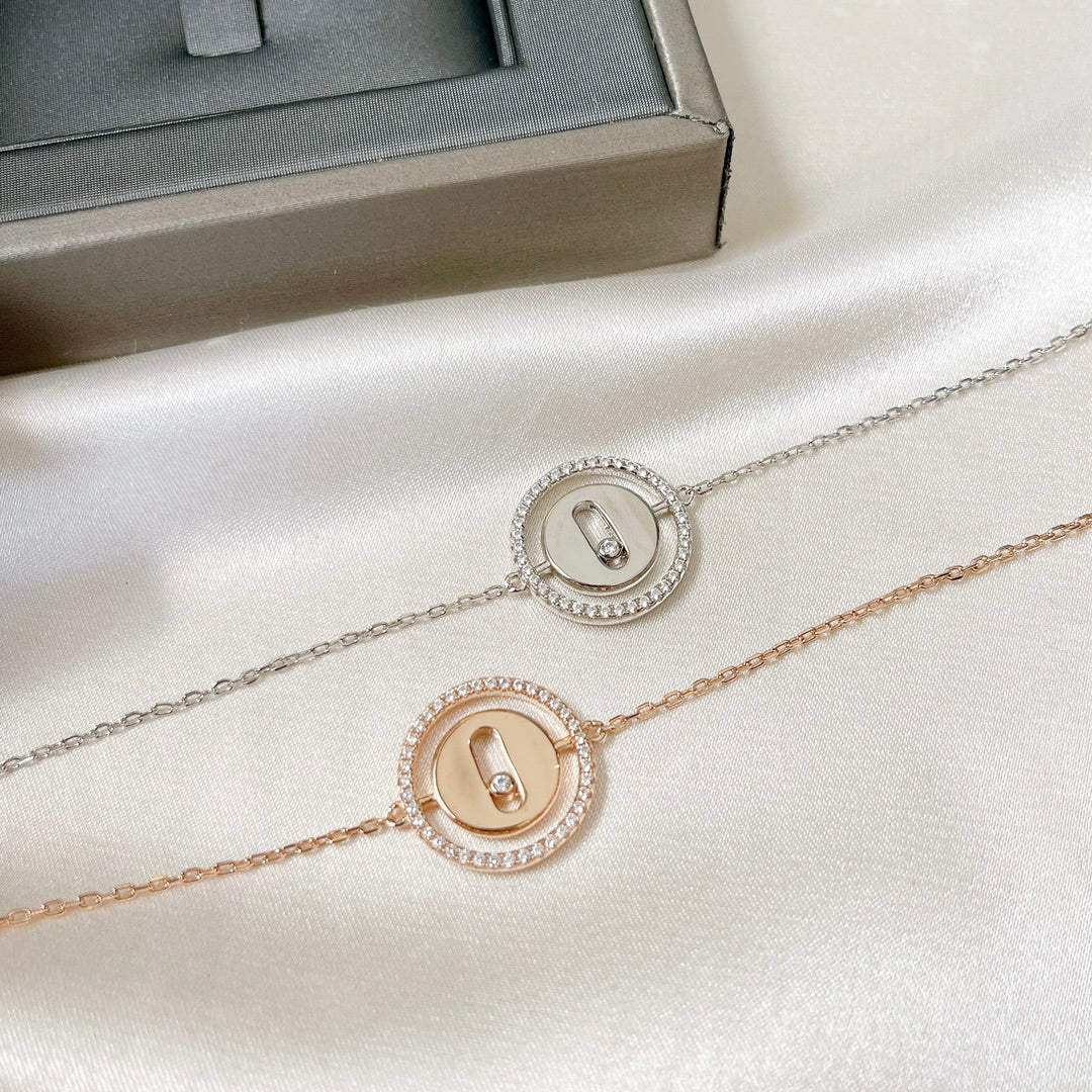 [Noble Aura jewelry]LUCKY MOVE PAVED DIAMOND BRACELET