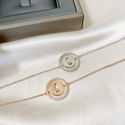 [Noble Aura jewelry]LUCKY MOVE PAVED DIAMOND BRACELET
