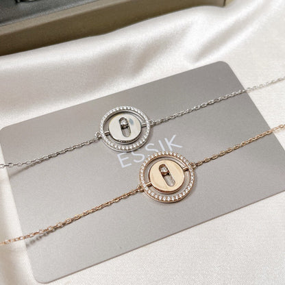 [Noble Aura jewelry]LUCKY MOVE PAVED DIAMOND BRACELET