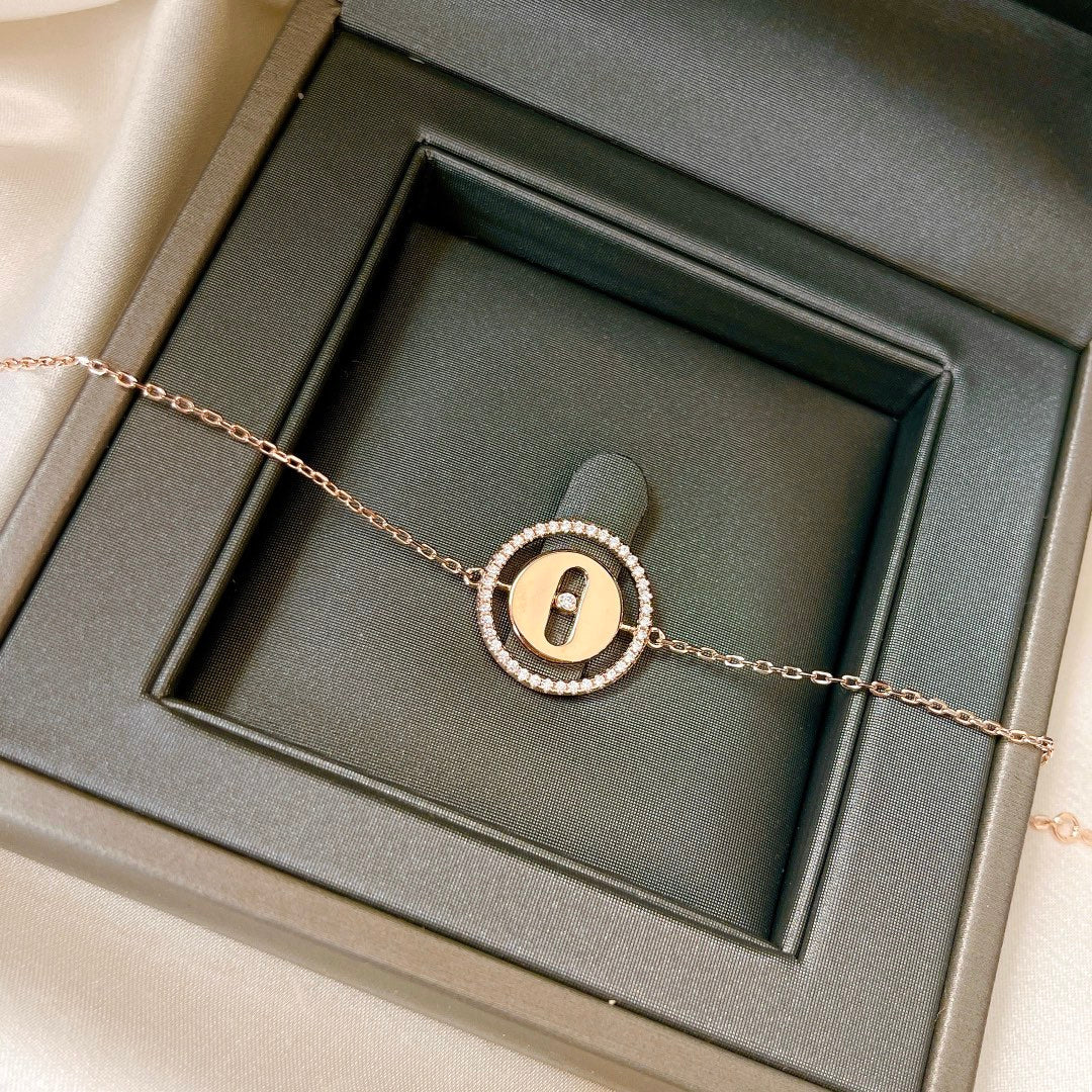 [Noble Aura jewelry]LUCKY MOVE PAVED DIAMOND BRACELET