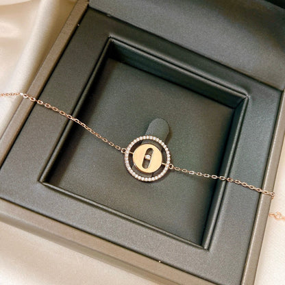 [Noble Aura jewelry]LUCKY MOVE PAVED DIAMOND BRACELET