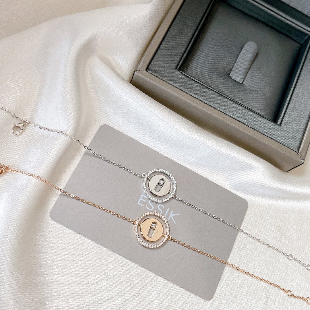 [Noble Aura jewelry]LUCKY MOVE PAVED DIAMOND BRACELET