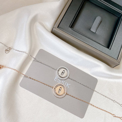[Noble Aura jewelry]LUCKY MOVE PAVED DIAMOND BRACELET