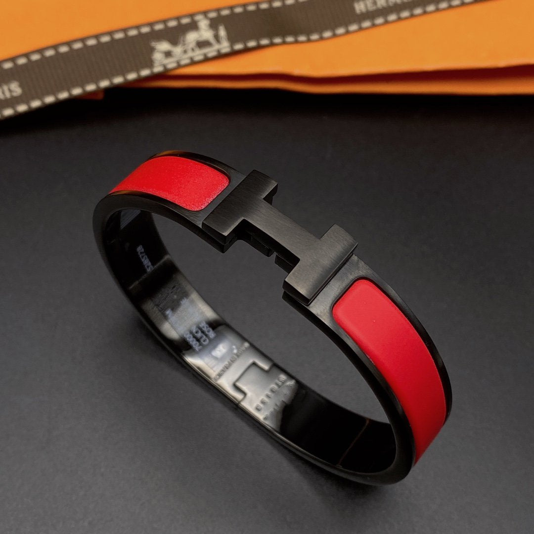 [Noble Aura jewelry]CLIC HM SO BLACK RED BRACELET