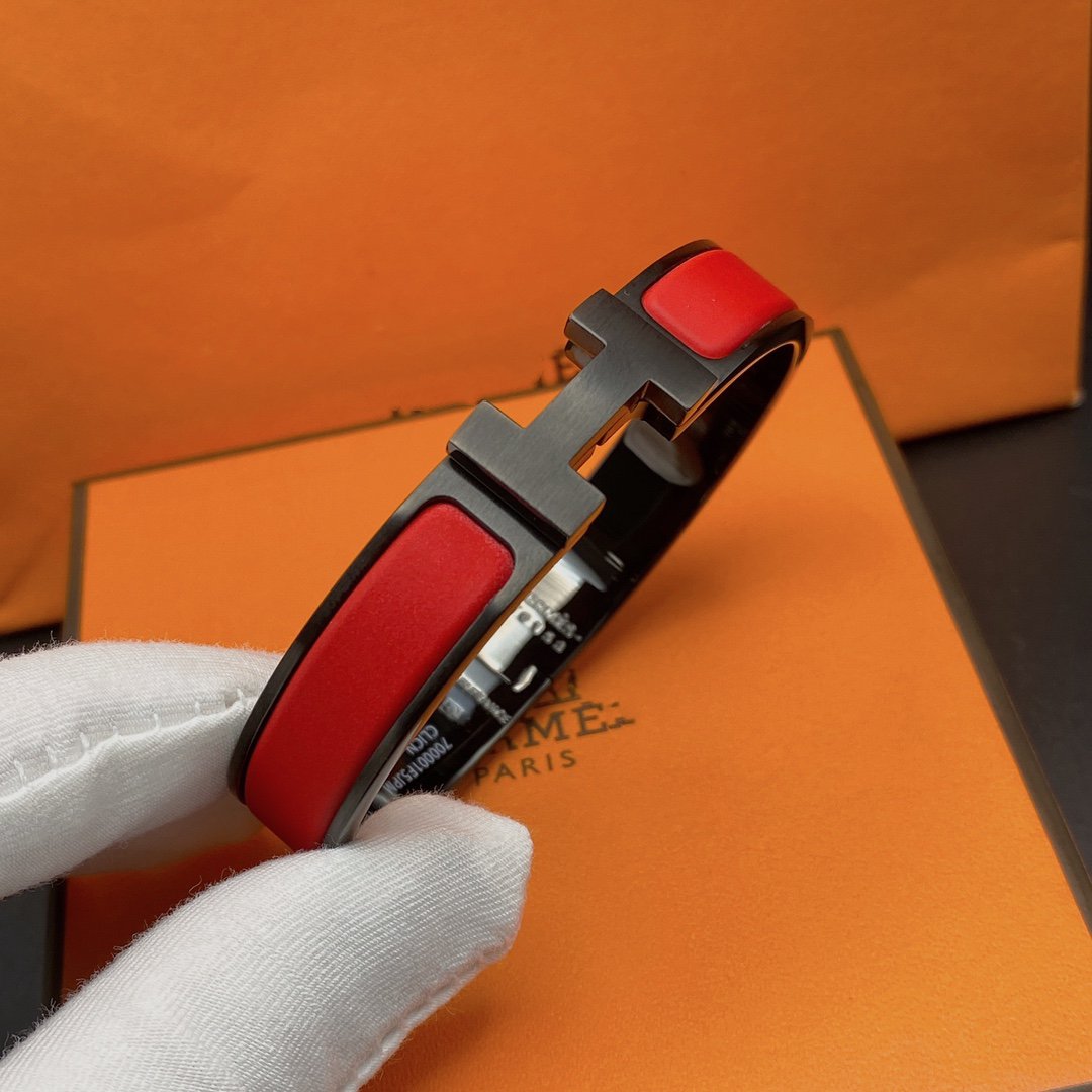 [Noble Aura jewelry]CLIC HM SO BLACK RED BRACELET