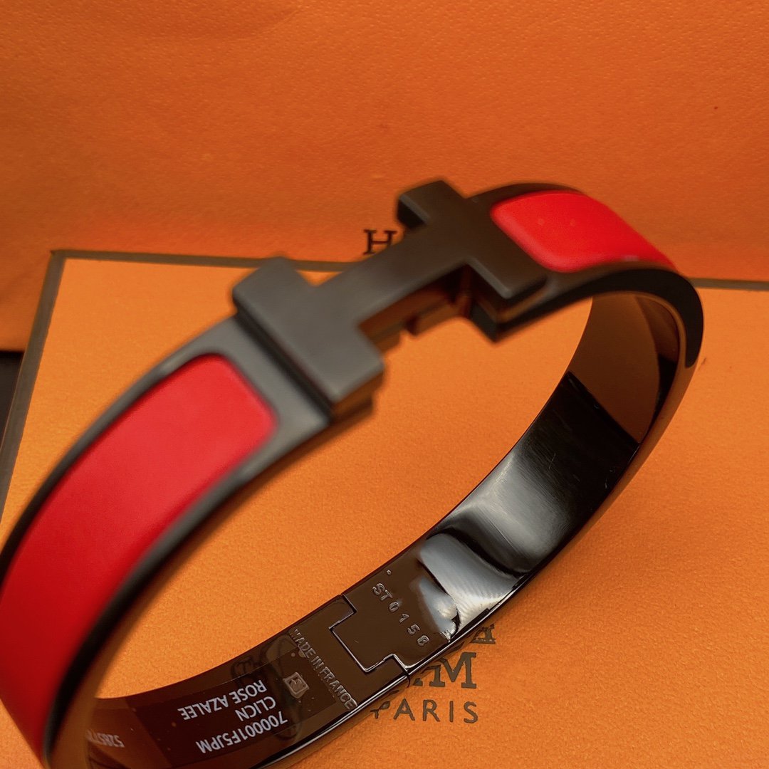 [Noble Aura jewelry]CLIC HM SO BLACK RED BRACELET