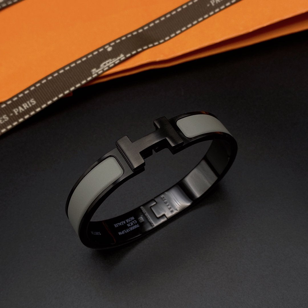 [Noble Aura jewelry]CLIC HM SO BLACK GREY BRACELET