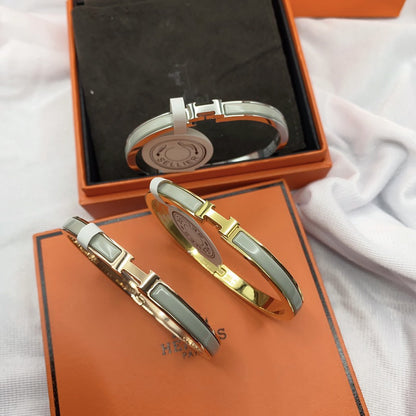 [Noble Aura jewelry]CLASSIC HM CLIC GREEN 8MM ENAMEL BRACELET