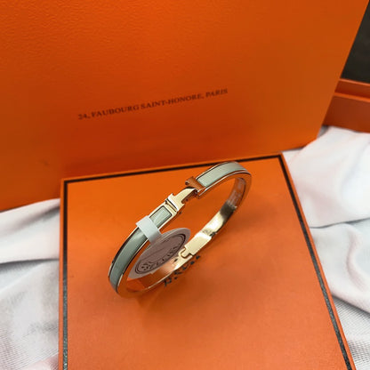 [Noble Aura jewelry]CLASSIC HM CLIC GREEN 8MM ENAMEL BRACELET