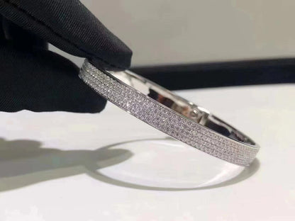 [Noble Aura jewelry]HM KELLY BRACELET IN SILVER AND FULL PAVE DIAMOND