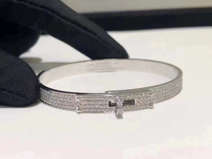 [Noble Aura jewelry]HM KELLY BRACELET IN SILVER AND FULL PAVE DIAMOND