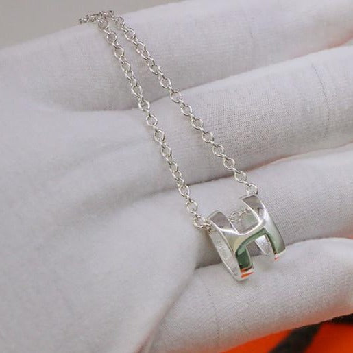 [Noble Aura jewelry]HM NECKLACE H LETTER OVAL SERIES