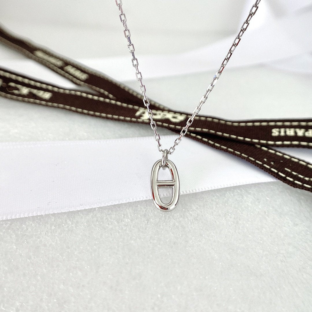 [Noble Aura jewelry]HM PIG NOSE NECKLACE