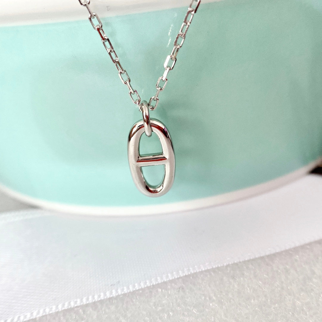 [Noble Aura jewelry]HM PIG NOSE NECKLACE