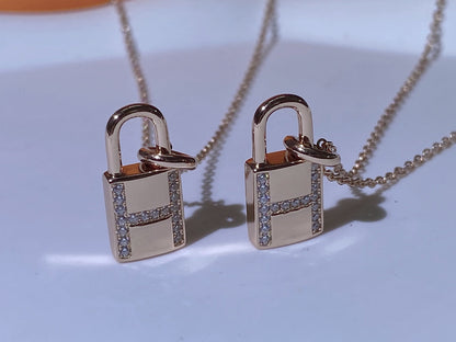[Noble Aura jewelry]HM ADVANCED NICHE LOCK HEAD NECKLACE DIAMONDS