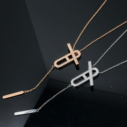 [Noble Aura jewelry]HM NECKLACE PLATINUM ROSE GOLD DIAMOND