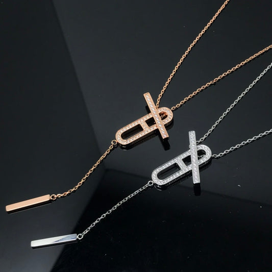 [Noble Aura jewelry]HM NECKLACE PLATINUM ROSE GOLD DIAMOND