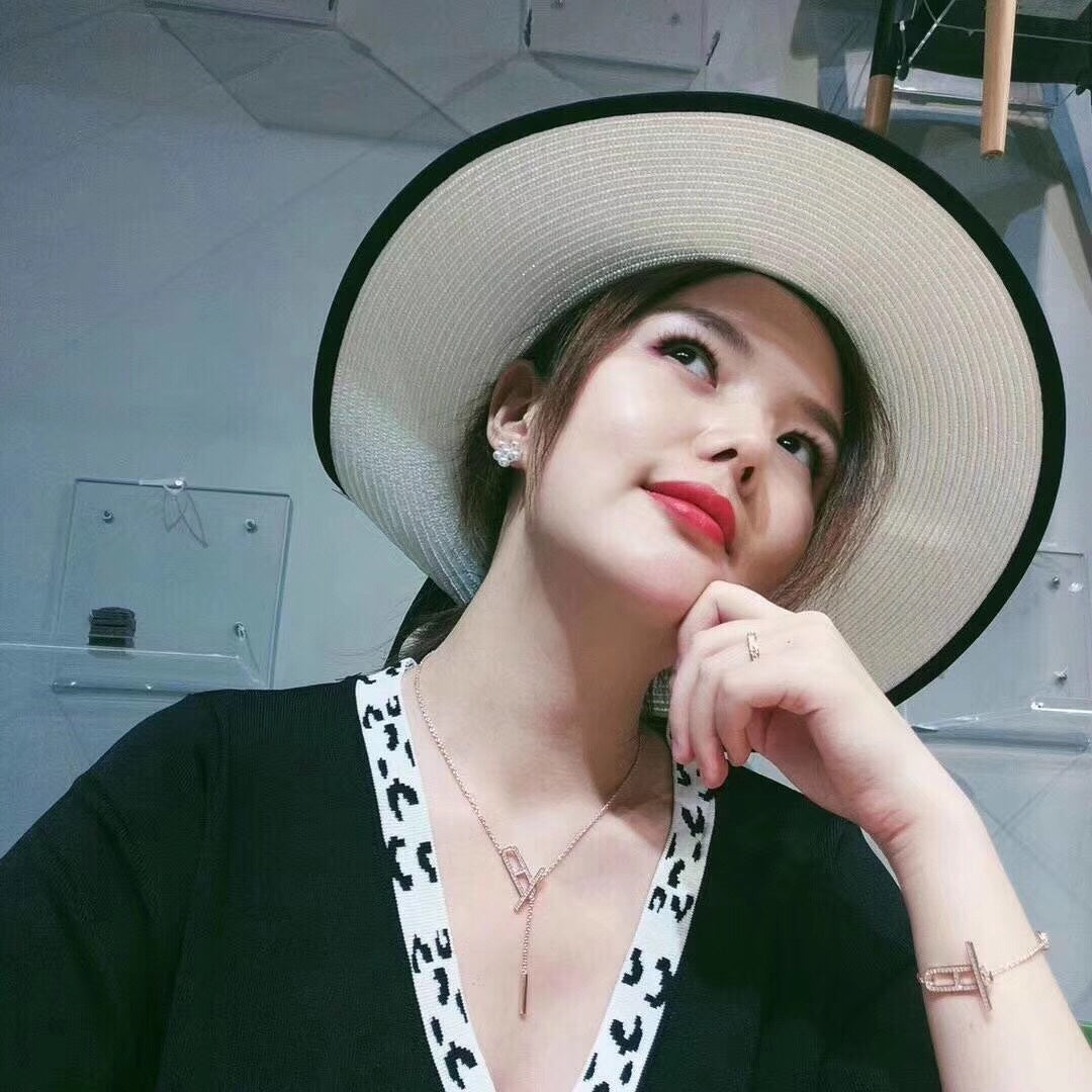 [Noble Aura jewelry]HM NECKLACE PLATINUM ROSE GOLD DIAMOND