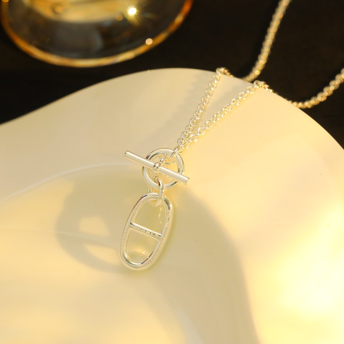 [Noble Aura jewelry]HM CHAINE D'ANCRE PENDANT NECKLACE STERLING SILVER